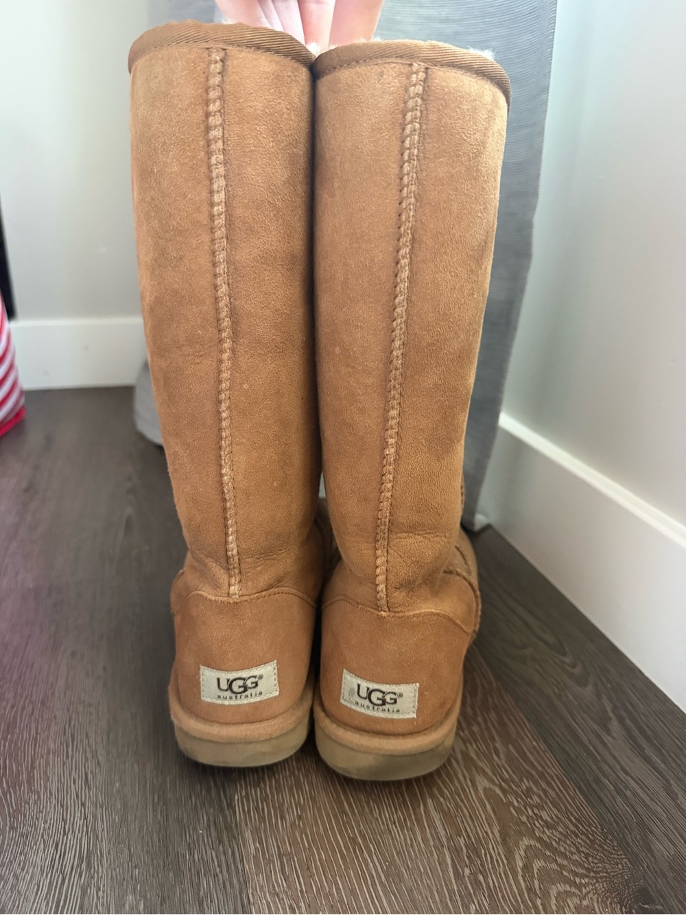 UGG Tall Suede Boots in Chestnut Brown